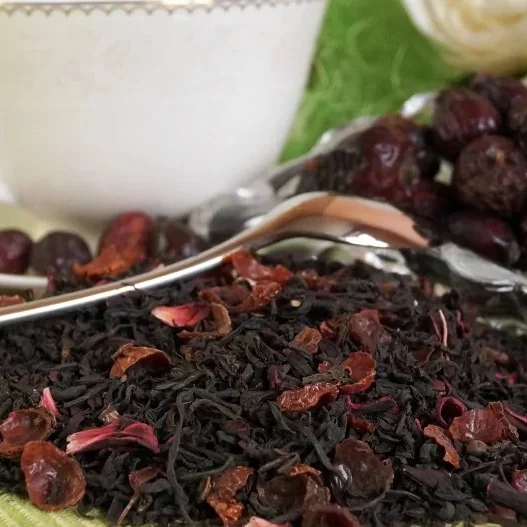 Чай с шиповником (чай чёрный с добавками)