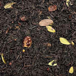 Чай Брусничный (чай черный с добавками)